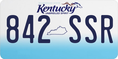 KY license plate 842SSR