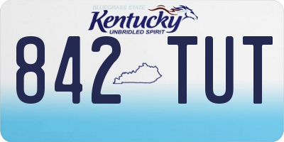 KY license plate 842TUT