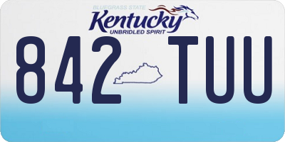 KY license plate 842TUU
