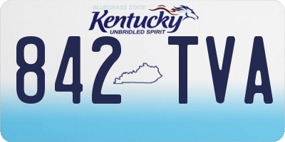 KY license plate 842TVA