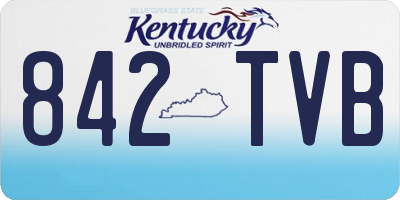 KY license plate 842TVB