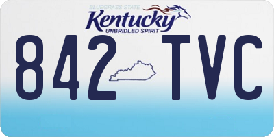 KY license plate 842TVC