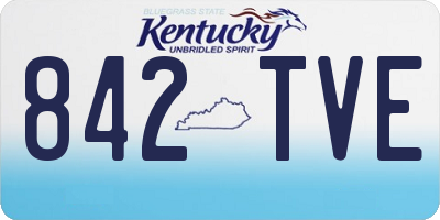 KY license plate 842TVE