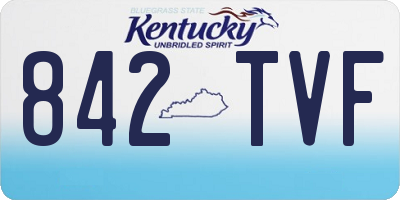 KY license plate 842TVF