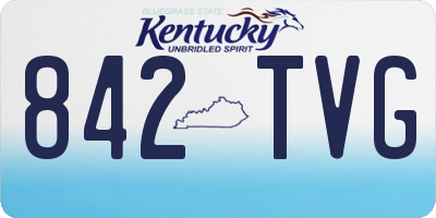 KY license plate 842TVG