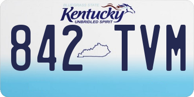 KY license plate 842TVM