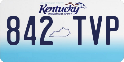 KY license plate 842TVP