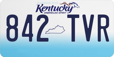 KY license plate 842TVR