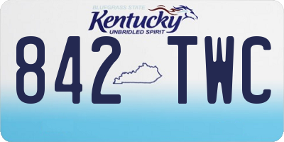 KY license plate 842TWC