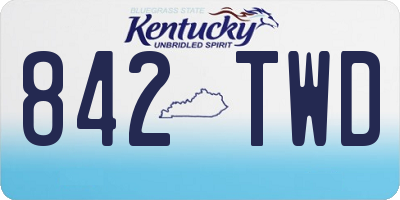 KY license plate 842TWD