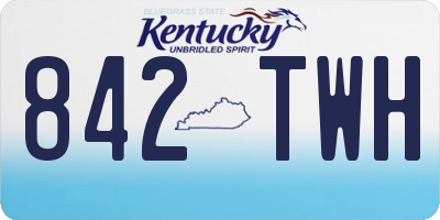 KY license plate 842TWH
