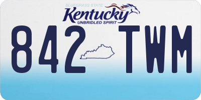 KY license plate 842TWM