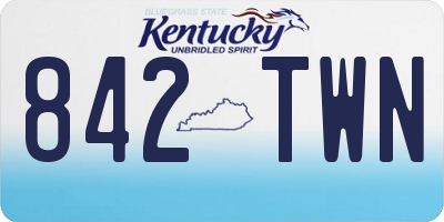 KY license plate 842TWN