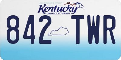 KY license plate 842TWR