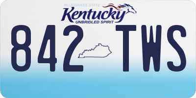 KY license plate 842TWS