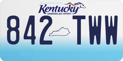 KY license plate 842TWW