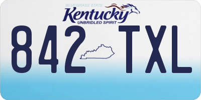 KY license plate 842TXL