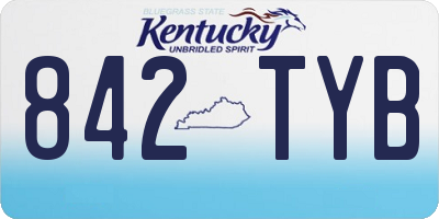 KY license plate 842TYB