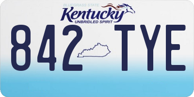 KY license plate 842TYE