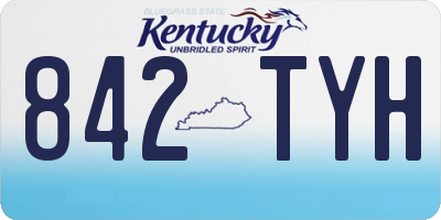 KY license plate 842TYH