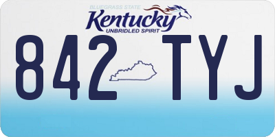 KY license plate 842TYJ