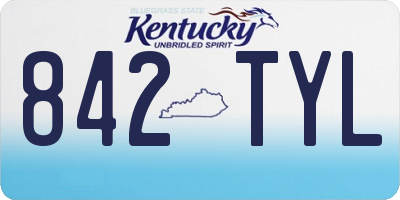 KY license plate 842TYL