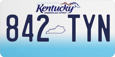 KY license plate 842TYN