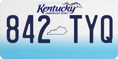 KY license plate 842TYQ