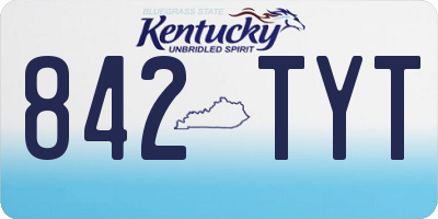 KY license plate 842TYT