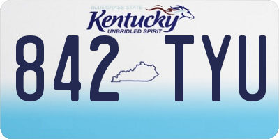 KY license plate 842TYU