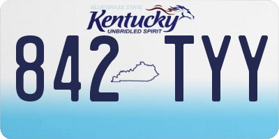 KY license plate 842TYY