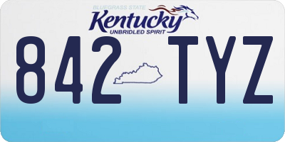 KY license plate 842TYZ