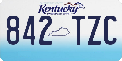 KY license plate 842TZC