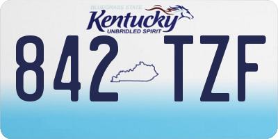 KY license plate 842TZF