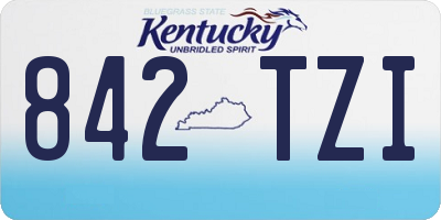 KY license plate 842TZI