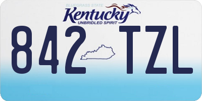 KY license plate 842TZL
