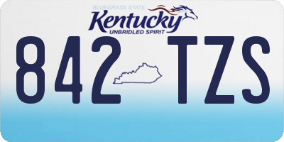 KY license plate 842TZS
