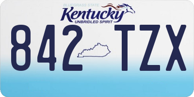 KY license plate 842TZX