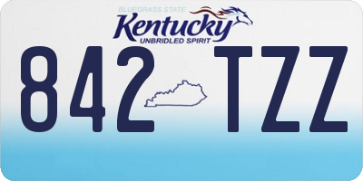 KY license plate 842TZZ