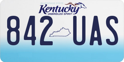 KY license plate 842UAS