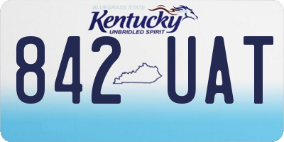 KY license plate 842UAT