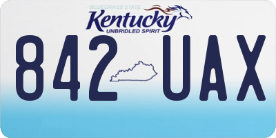 KY license plate 842UAX