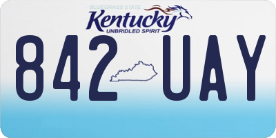 KY license plate 842UAY