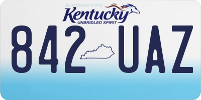 KY license plate 842UAZ