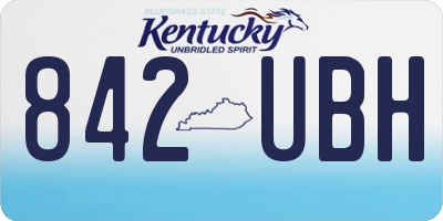 KY license plate 842UBH