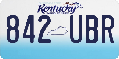 KY license plate 842UBR
