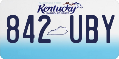 KY license plate 842UBY