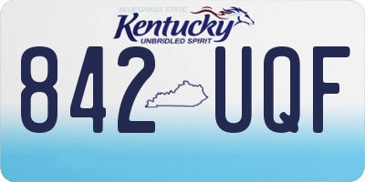 KY license plate 842UQF