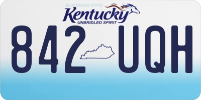 KY license plate 842UQH