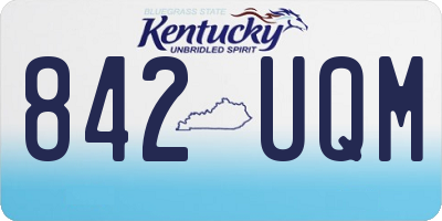 KY license plate 842UQM